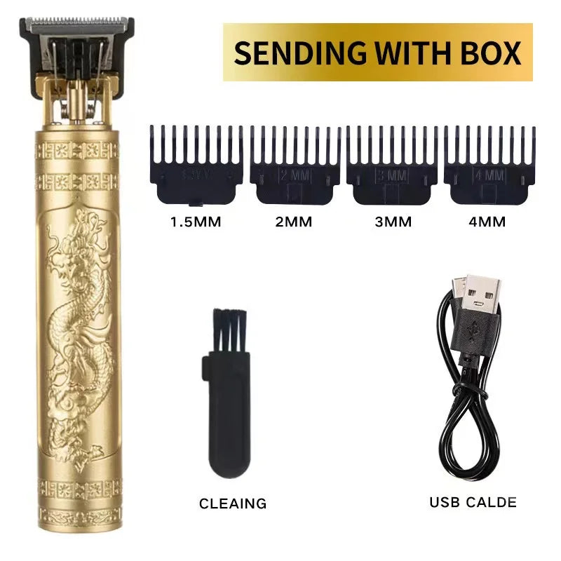 T9 Hair Clippers for Men Vintage Hair Cutting Machine Beard Trimmer Kits Body Hair Shaving Barber Beard Trimmer Electric Shaver