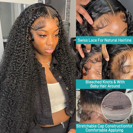 Hd Lace Wigs 13x6 Human Hair Wigs Pre Plucked Curly Wigs 40 Inch Water Wave Lace Front Wig Deep Wave Lace Front Wigs Human Hair