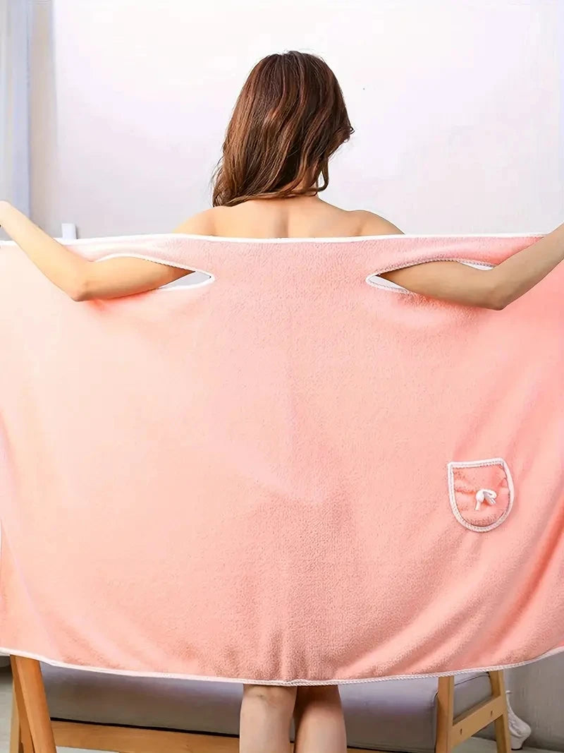 Womens Bath Towels Girls Wearable 135*80Cm Fast Drying Bathing Beach Spa Bathrobes Wash Clothing, Shower Bath And Gym Towel