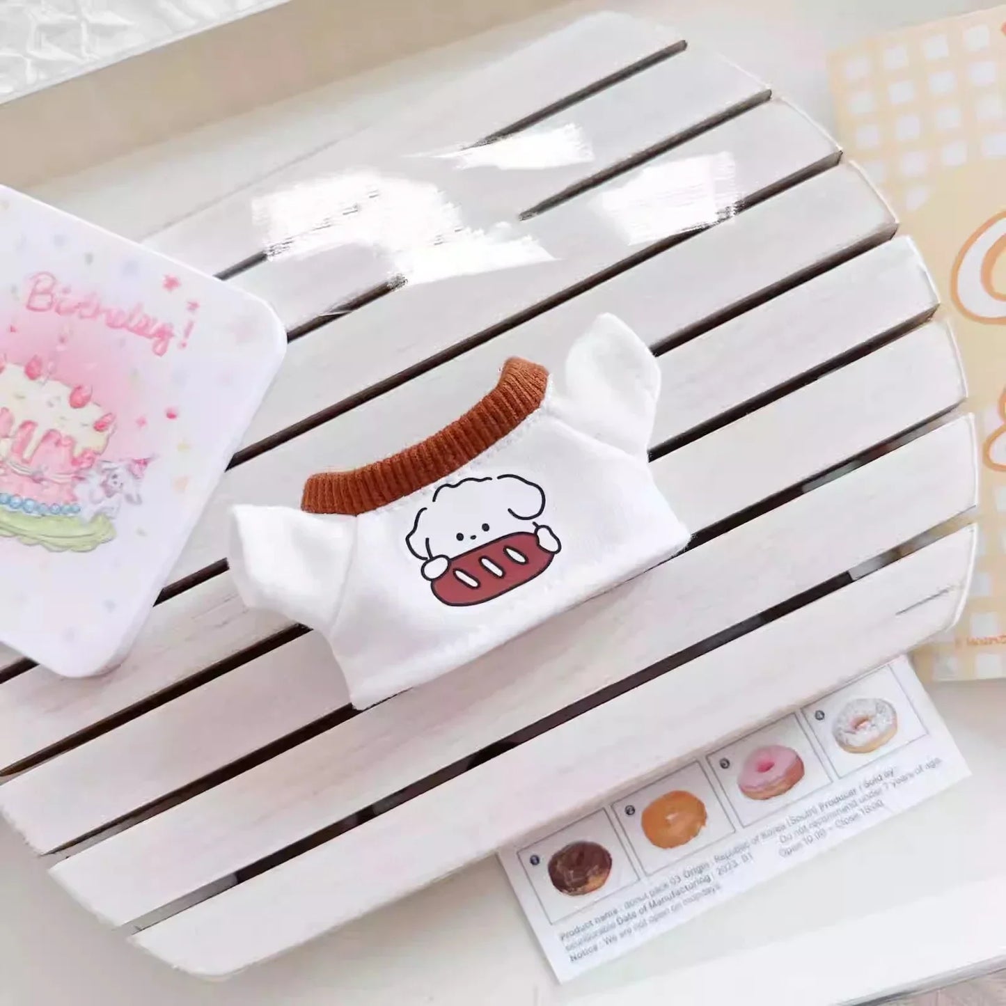 New corduroy For Labubu Doll Clothing Set Hat 17cm Clothes Shoes Doll DIY Accessories Training Sitting Party Games Toys Gifts
